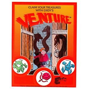 Exidy Venture Video Game Ad 1981 Arcade Gaming Flyer Winky